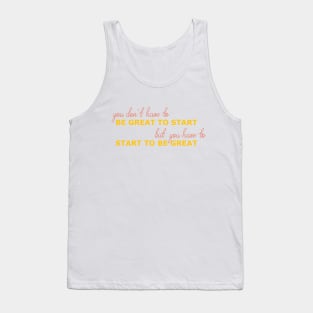 Motivational Quote Tank Top